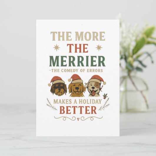 The more the merrier makes the holiday better 招待状 (スタンド正面)