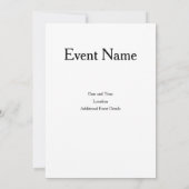 The more the merrier makes the holiday better 招待状 (裏面)