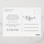 The More The Merrier Pregnancy Announcement Photo 箔シーズンポストカード (裏面)