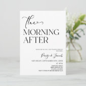 The Morning After Minimalist Post Wedding Brunch 招待状 (スタンド正面)
