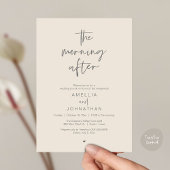 The morning after, Modern Post Wedding Brunch 招待状