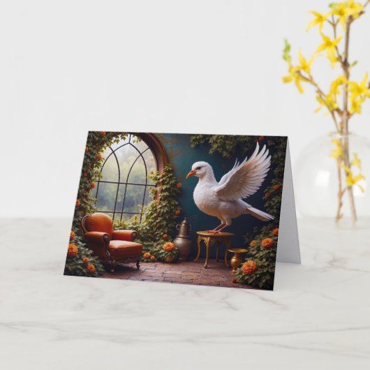 The Morning Light Greeting  カード (黄色い花)