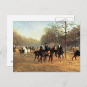 The Morning Ride, Rotten Row, Hyde Park, 1894 (oil ポストカード (正面/裏面)