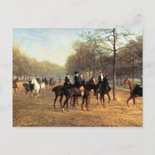 The Morning Ride, Rotten Row, Hyde Park, 1894 (oil ポストカード (正面)
