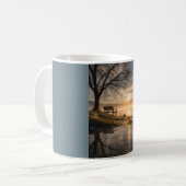 “The Morning, Unspoken” Serene Sunrise Mug コーヒーマグカップ (正面左)