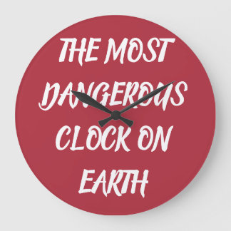 THE MOST DANGEROUS BLANKET ON EARTH Fleece Blanket ラージ壁時計