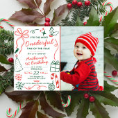 The Most Onederful Time Of The Year 1st Birthday 招待状