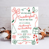 The Most Onederful Time Of The Year 1st Birthday 招待状