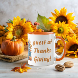 The Most Popular Guest at Thanksgiving マグカップ