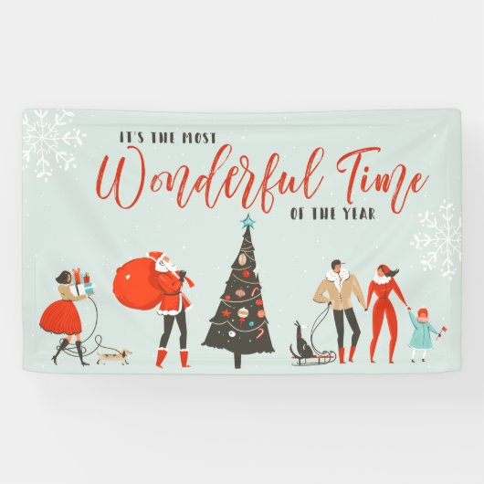 The Most Wonderful Time of the Year | クリスマス 横断幕 (横)