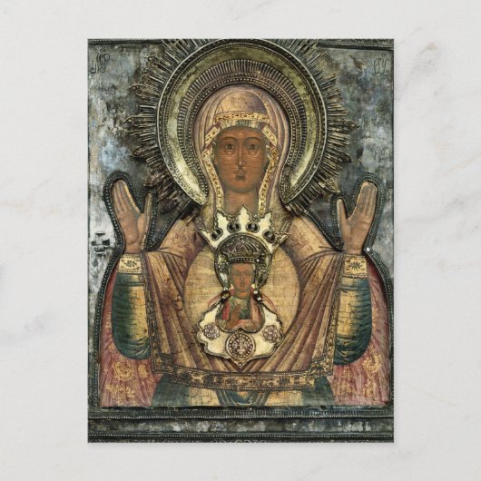 The Mother of God of the Sign Orthodox Icon        ポストカード (正面)