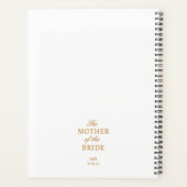 The Mother of the Bride Gold White Planner プランナー手帳 (裏面)