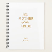 The Mother of the Bride Gold White Planner プランナー手帳 (正面)