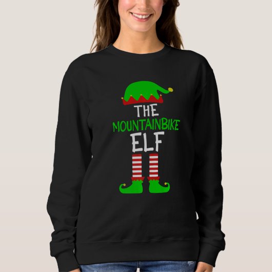 The Mountainbike Elf  MTB Bike Driver スウェットシャツ (正面)