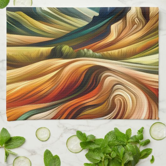 The Mountains キッチンタオル (折り畳み)