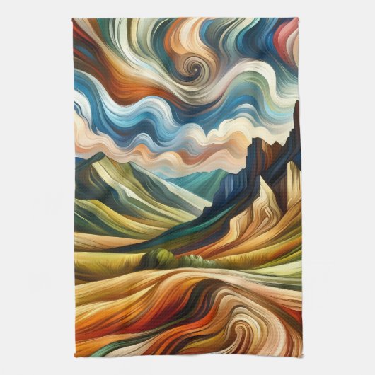 The Mountains キッチンタオル (縦)