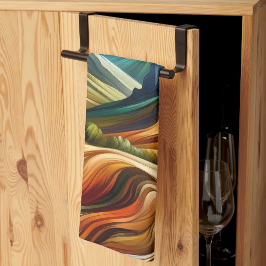 The Mountains   キッチンタオル (三つ折り)