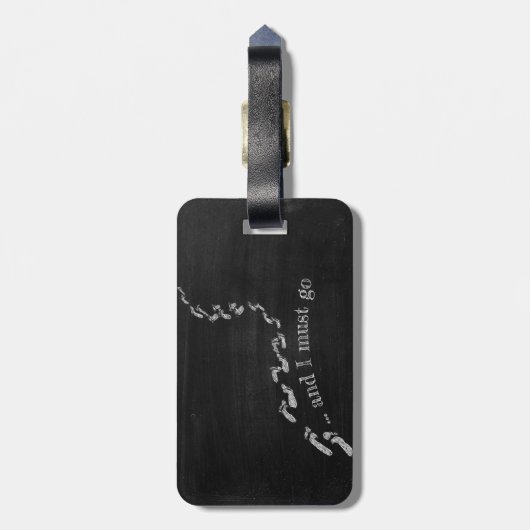 The mountains are calling ラゲッジタグ (裏面縦)