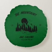 The mountains are calling and here we go  ラウンドクッション (正面)