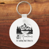 The Mountains Are Calling And I Must Go Funny Camp キーホルダー (正面)