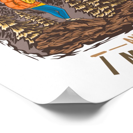 The Mountains Are Calling And I Must Go Hiking ポスター (角)