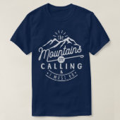 The Mountains Are Calling And I Must Go Tシャツ (デザイン正面)