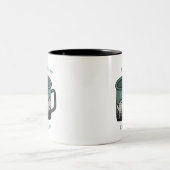 The Mountains are Calling But First Coffee Mug ツートーンマグカップ (中央)