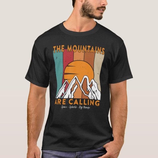 The Mountains are Calling Space Splash Big Thunder Tシャツ (正面)