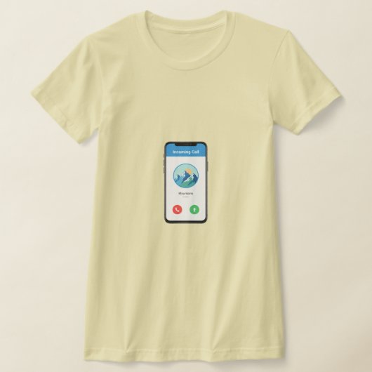 The Mountains are calling Tシャツ (レイダウン)