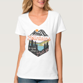 The Mountains Are Calling Vintage Hiking Adventure Tシャツ