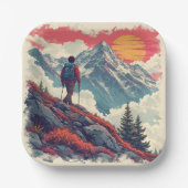 the mountains Birthday or Shower  ペーパープレート (正面)