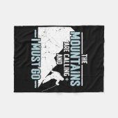 The Mountains Calling フリースブランケット (正面(横))