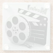 *The Movies* Clapper & Reel Coaster ガラスコースター (裏面)