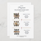 The Moving Feast Progressive Dinner Invitation 招待状 (正面/裏面)