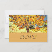 The Mulberry Tree summer、秋RSVP 結婚's 出欠カード (裏面)