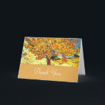 The Mulberry Tree thank you greeting card. Vintage サンキューカード<br><div class="desc">The Mulberry Tree thank you greeting card. Vintage floral oil painting fine art by Vincent van Gogh.  For summer,  fall wedding parties or other purposes.</div>