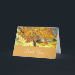 The Mulberry Tree thank you greeting card. Vintage サンキューカード<br><div class="desc">The Mulberry Tree thank you greeting card. Vintage floral oil painting fine art by Vincent van Gogh.  For summer,  fall wedding parties or other purposes.</div>