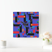 The Mummy I - Ken Gage抽象芸術・アート スクエア壁時計 (ホーム)