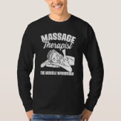 The Muscle Whisperer Massage Therapist Back Rub Th Tシャツ (正面)