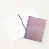 The Muse | Mauve Linen Personalized Poetry Journal ノートブック (内部)