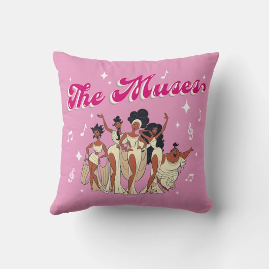 The Muses Throw Pillow クッション (裏面)