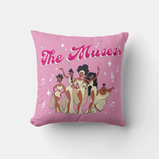 The Muses Throw Pillow クッション (正面)