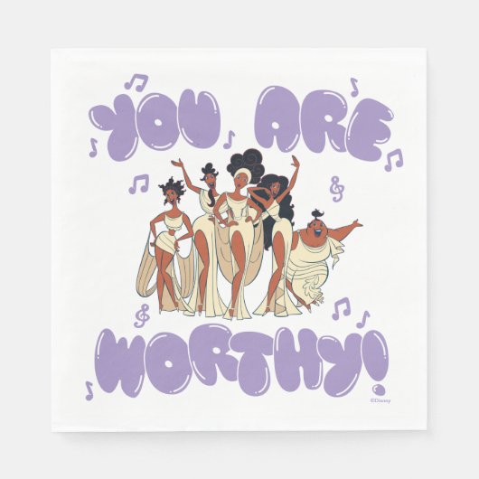 The Muses - You Are Worthy Napkins スタンダードランチョンナプキン (正面)
