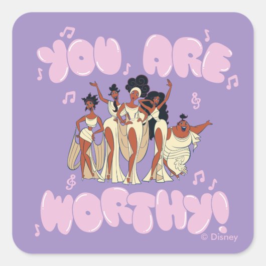 The Muses - You Are Worthy Square Sticker スクエアシール (正面)