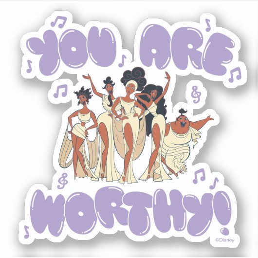The Muses - You Are Worthy Sticker シール (正面)