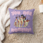 The Muses - You Are Worthy Throw Pillow クッション (ブランケット)
