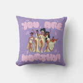 The Muses - You Are Worthy Throw Pillow クッション (正面)