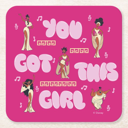 The Muses - You Got This Girl Square Paper Coaster スクエアペーパーコースター (正面)