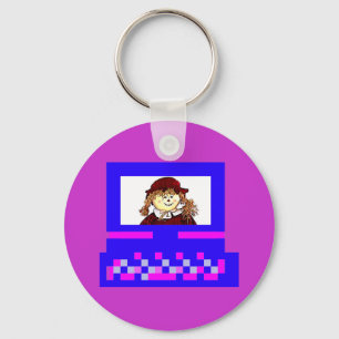 THE MUSEUMアーティストシリーズ画像コンピュータストローガール キーホルダー