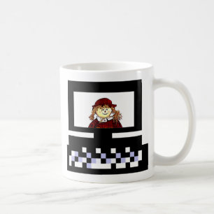 THE MUSEUMアーティストシリーズ画像コンピュータストローガール コーヒーマグカップ